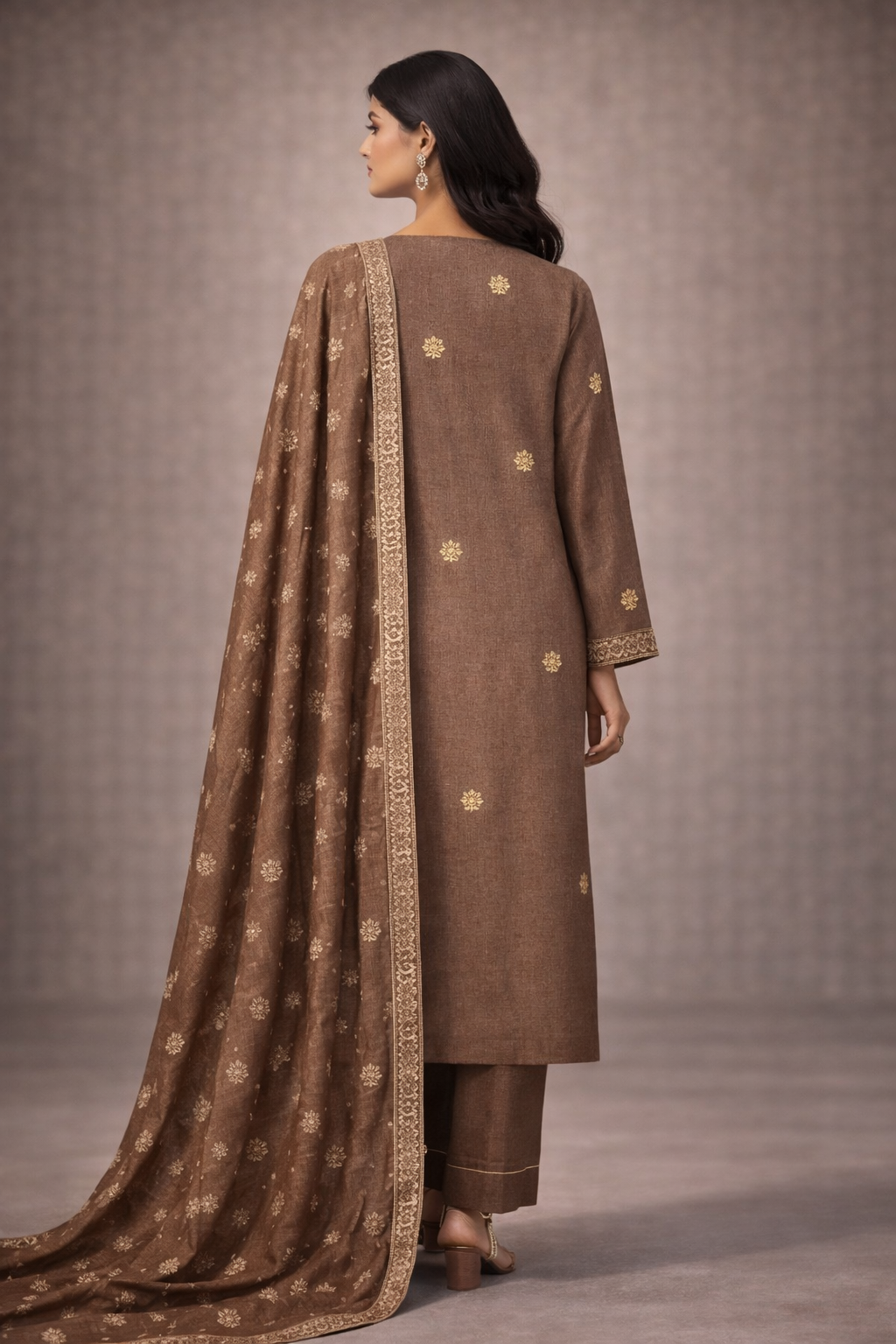 Luxury Embroidered Winter 3-Piece Unstitched Suit – Premium Collection